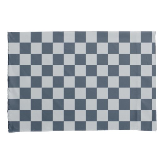 Black ice checkered board pattern kissenbezug (Vorderseite-Rechts)