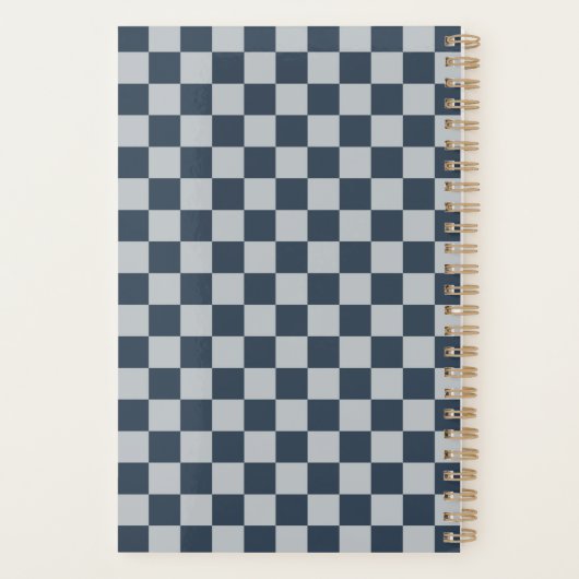 Black ice checkered board pattern planer (Rückseite)