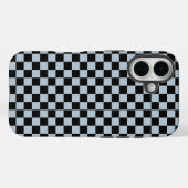 Black ice checkered pattern Case-Mate iPhone hülle (Rückseite (Horizontal))