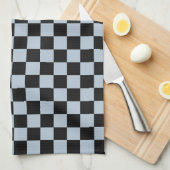 Black ice checkered pattern geschirrtuch (Viertel Falte)