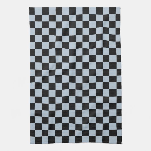 Black ice checkered pattern geschirrtuch (Vertikal)
