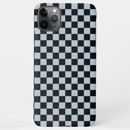 Black ice checkered pattern iPhone hülle (Rückseite)