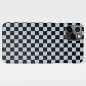 Black ice checkered pattern iPhone hülle (Rückseite (Horizontal))