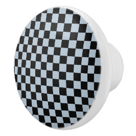 Black ice checkered pattern keramikknauf
