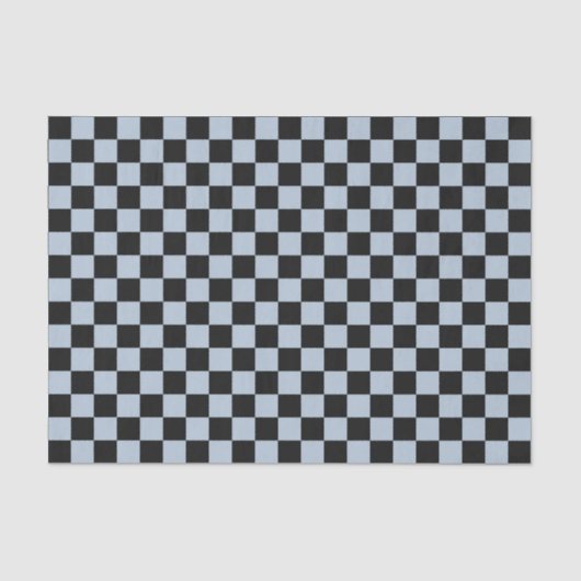 Black ice checkered pattern seidenpapier (Vorderseite)