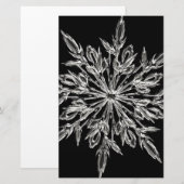 Black Ice Crystal Briefpapier (Vorne/Hinten)