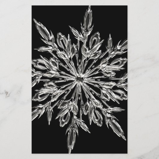 Black Ice Crystal Briefpapier (Vorderseite)