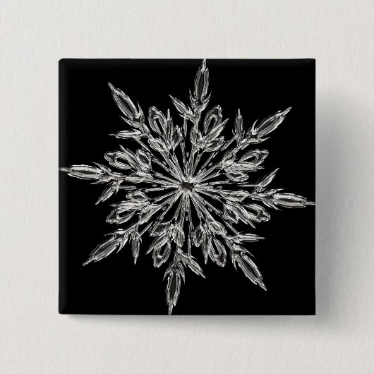 Black Ice Crystal Button (Vorderseite)