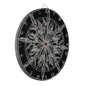 Black Ice Crystal Dartscheibe (Vorderseite Links)