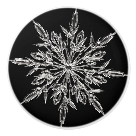 Black Ice Crystal Keramikknauf (Vorderseite)