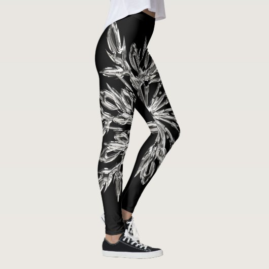 Black Ice Crystal Leggings (Rechts)