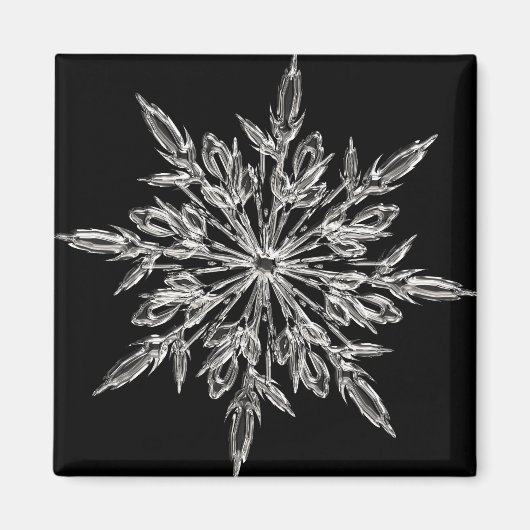 Black Ice Crystal Magnet (Vorne)