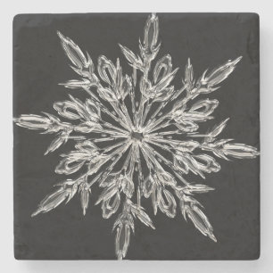 Black Ice Crystal Steinuntersetzer