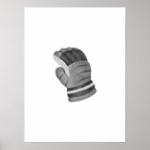 Black Ice Hockey Handschuhe Wandkunst Poster (Vorne)