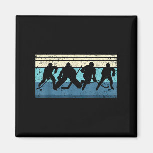 Black Ice Hockey Magnet