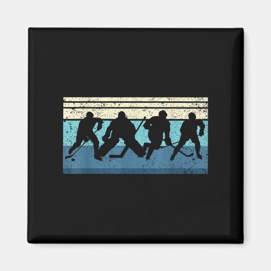 Black Ice Hockey Magnet (Vorne)