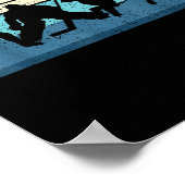 Black Ice Hockey Poster (Ecke)