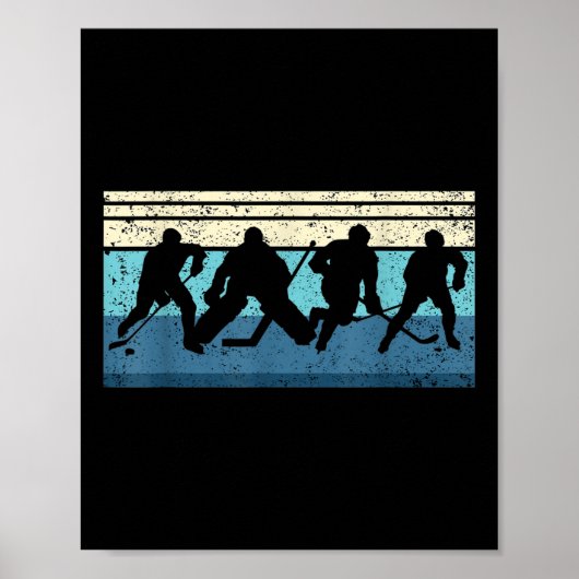 Black Ice Hockey Poster (Vorne)