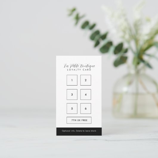 Black IG, FB, YouTube Social Modern Script Treuekarte (Stehend Vorderseite)