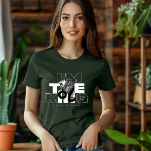 Black Illustrated Im The King T-Shirt