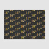 Black, Imitate Gold 16. (sechzehnte) Veranstaltung Seidenpapier (Vorderseite)