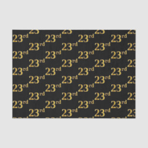 Black, Imitate Gold 23. (23.) Event Seidenpapier