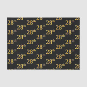 Black, Imitate Gold 28. (Achtundzwanzigste) Verans Seidenpapier
