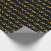 Black, Imitate Gold 29. (29.) Event Geschenkpapier (Ecke)