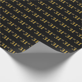 Black, Imitate Gold 31. (31.) Event Geschenkpapier