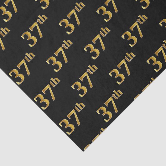 Black, Imitate Gold 37. (37.) Event Seidenpapier (Ausschnitt)