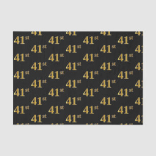 Black, Imitate Gold 41. (41.) Event Seidenpapier