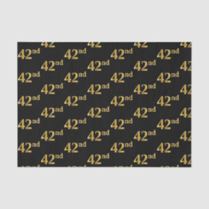 Black, Imitate Gold 42. (42.) Event Seidenpapier