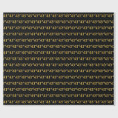 Black, Imitate Gold 43. (43.) Event Geschenkpapier (Flach)