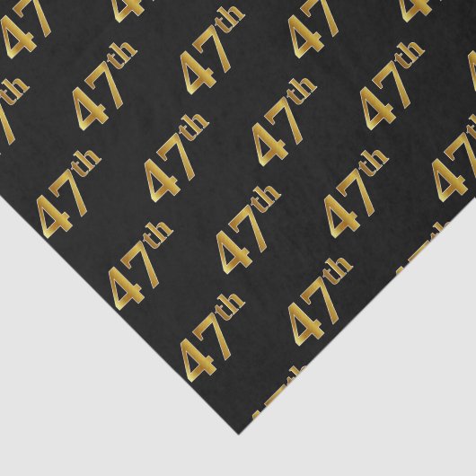 Black, Imitate Gold 47. (siebenundvierzigste) Vera Seidenpapier (Ausschnitt)