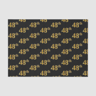 Black, Imitate Gold 48. (Achtundvierzig) Event Seidenpapier