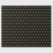Black, Imitate Gold 4. (4.) Event Geschenkpapier (Flach)