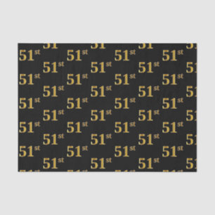 Black, Imitate Gold 51. (51.) Event Seidenpapier