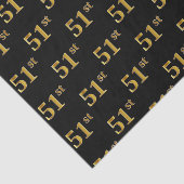 Black, Imitate Gold 51. (51.) Event Seidenpapier (Ausschnitt)