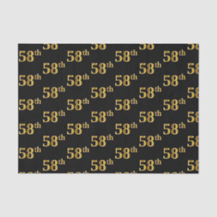 Black, Imitate Gold 58. (Achtundfünfzigste) Verans Seidenpapier
