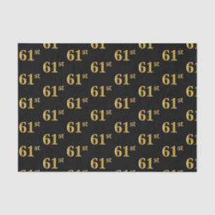 Black, Imitate Gold 61. (61.) Event Seidenpapier