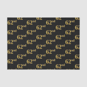 Black, Imitate Gold 62. (62.) Event Seidenpapier
