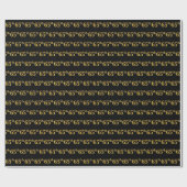 Black, Imitate Gold 65. (65.) Event Geschenkpapier (Flach)