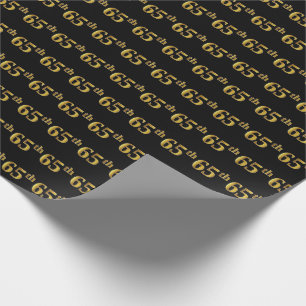 Black, Imitate Gold 65. (65.) Event Geschenkpapier