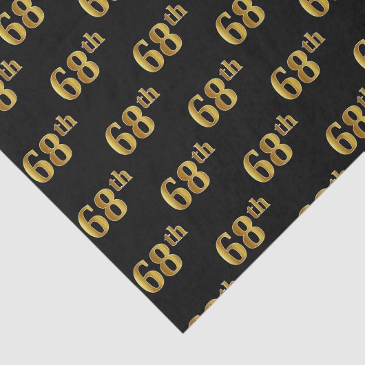 Black, Imitate Gold 68. (Achtundsechzigste) Verans Seidenpapier (Ausschnitt)