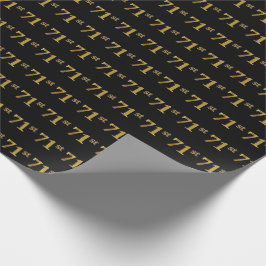 Black, Imitate Gold 71. (71.) Event Geschenkpapier