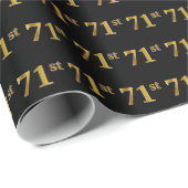 Black, Imitate Gold 71. (71.) Event Geschenkpapier (Rolleneckpunkt)