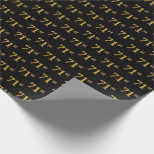 Black, Imitate Gold 71. (71.) Event Geschenkpapier