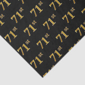 Black, Imitate Gold 71. (71.) Event Seidenpapier (Ausschnitt)