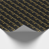 Black, Imitate Gold 72. (72.) Event Geschenkpapier (Ecke)
