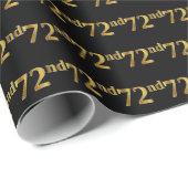 Black, Imitate Gold 72. (72.) Event Geschenkpapier (Rolleneckpunkt)